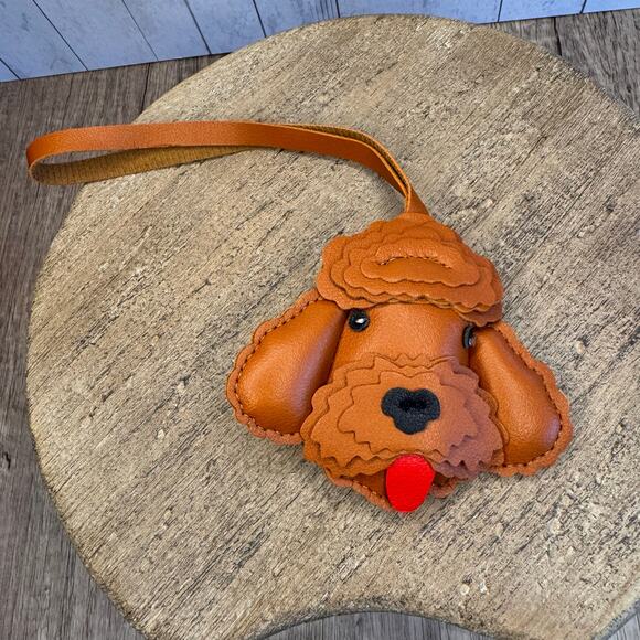 Goldendoodle Dog Bag Charm Poodle Purse Charm Dog lover Gift NEW FAST SHIP - Picture 2 of 8